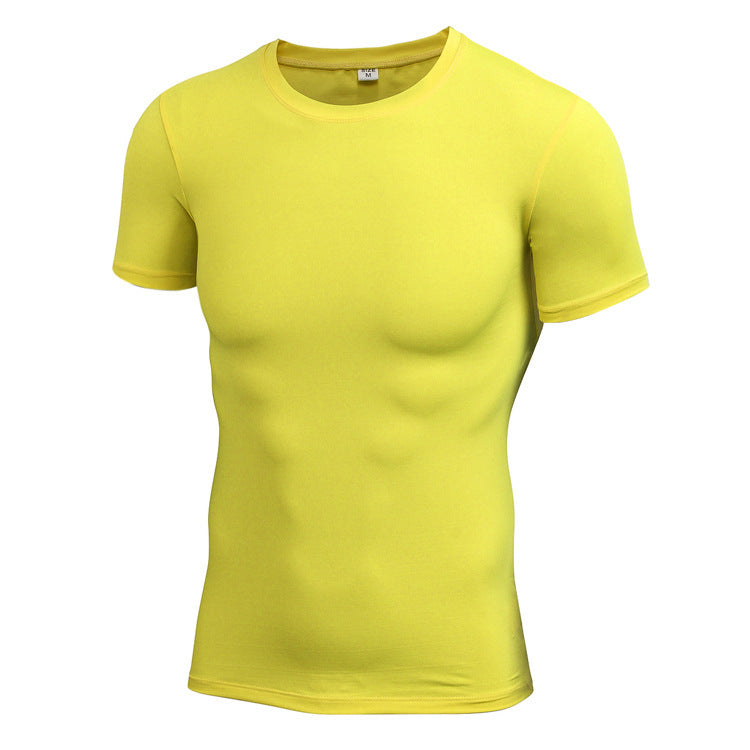 Men's Stretch Quick Drying Clothes Short-sleeved Shirt