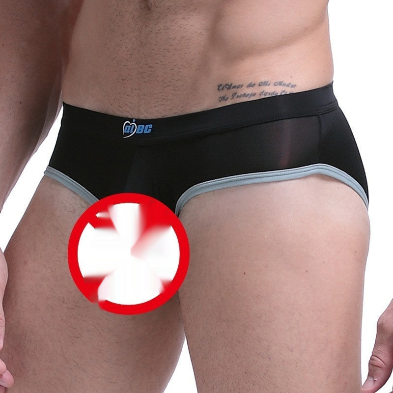 Men's Underwear Thin Ice Silk Bazooka Briefs
