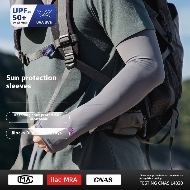 Sun Mask Men's Full Face Ice Silk Scarf