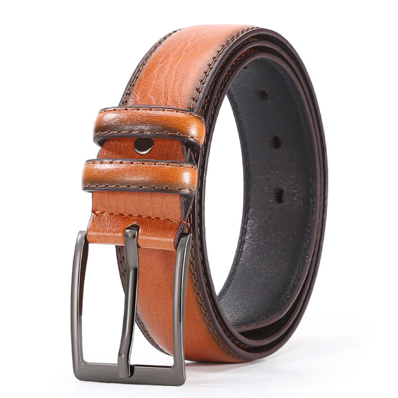 European And American Fashion Men's Business Belt 2018 New Creative Gifts Belt Laser Logo Factory Wholesale