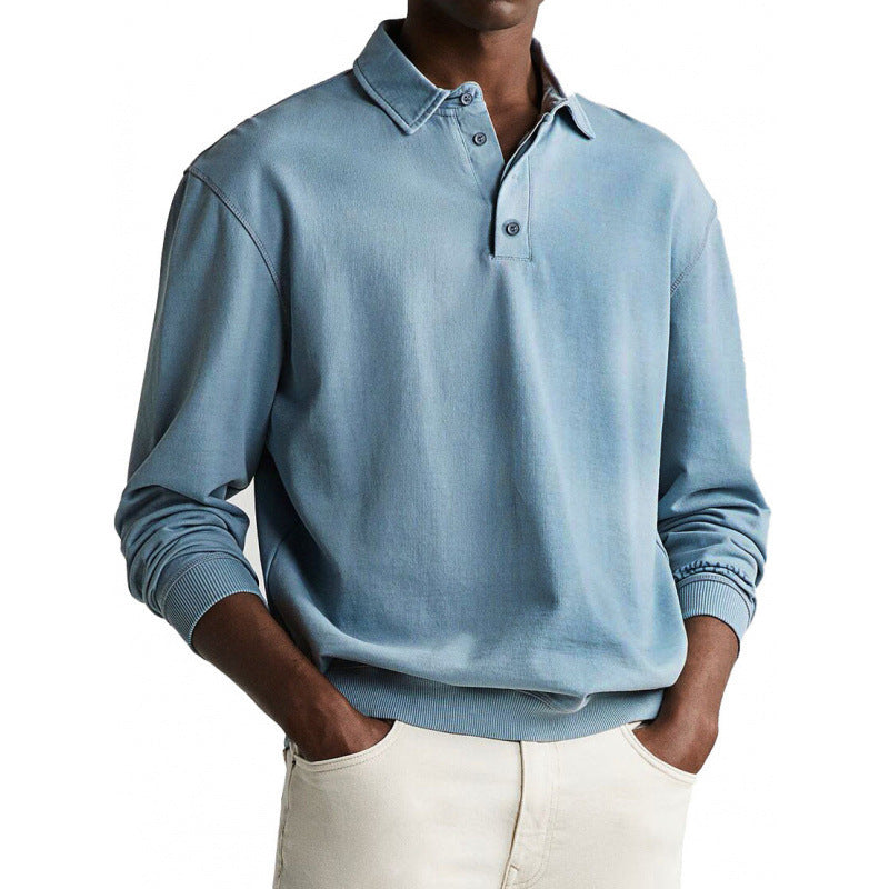Half Zipper 3d Printed Sweater For Men