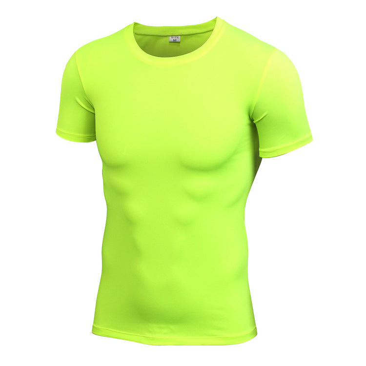 Men's Stretch Quick Drying Clothes Short-sleeved Shirt
