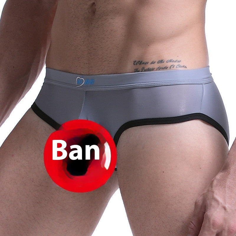 Men's Underwear Thin Ice Silk Bazooka Briefs
