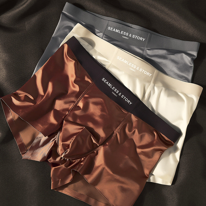 Satin Light Luxury Men's Ice Silk Underwear