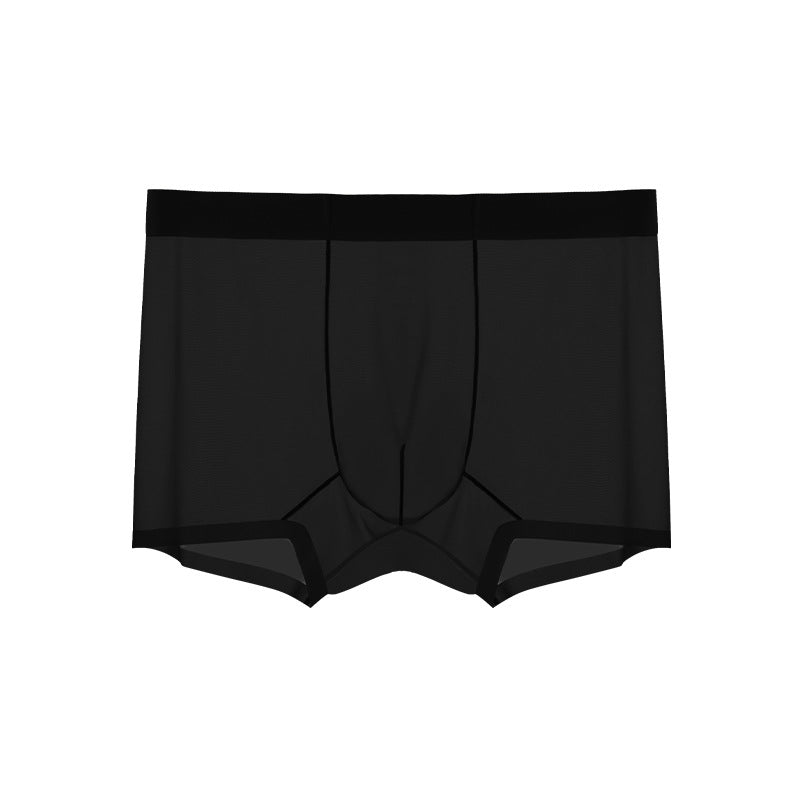 Ultra-thin Nude Color Feel Cool Honeycomb Crotch Antibacterial Seamless Men's Boxers