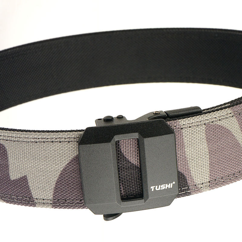 Double-layer Hardened Automatic Buckle Shooting Training Hanger Pistol Belt