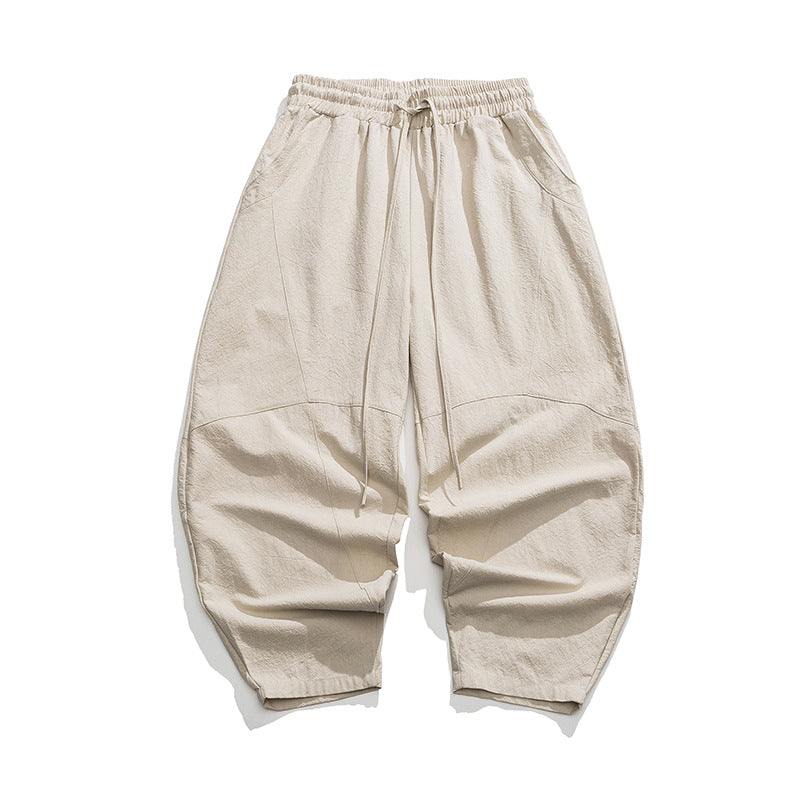 Men's Loose Casual Chinese Style Retro National Trend Japanese Plus Size Bloomers