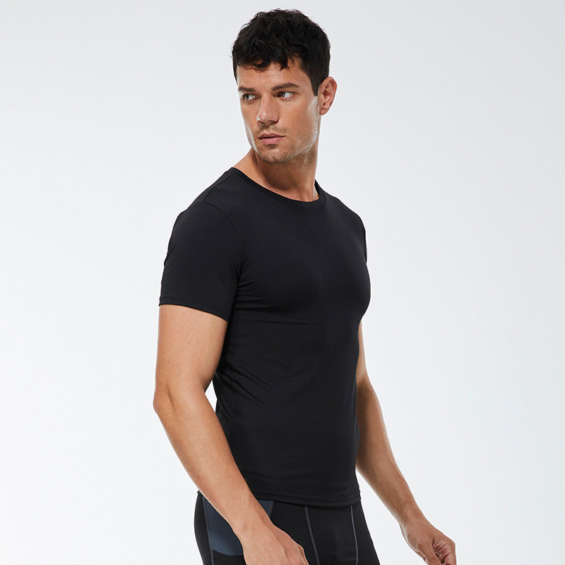 Men's Stretch Quick Drying Clothes Short-sleeved Shirt