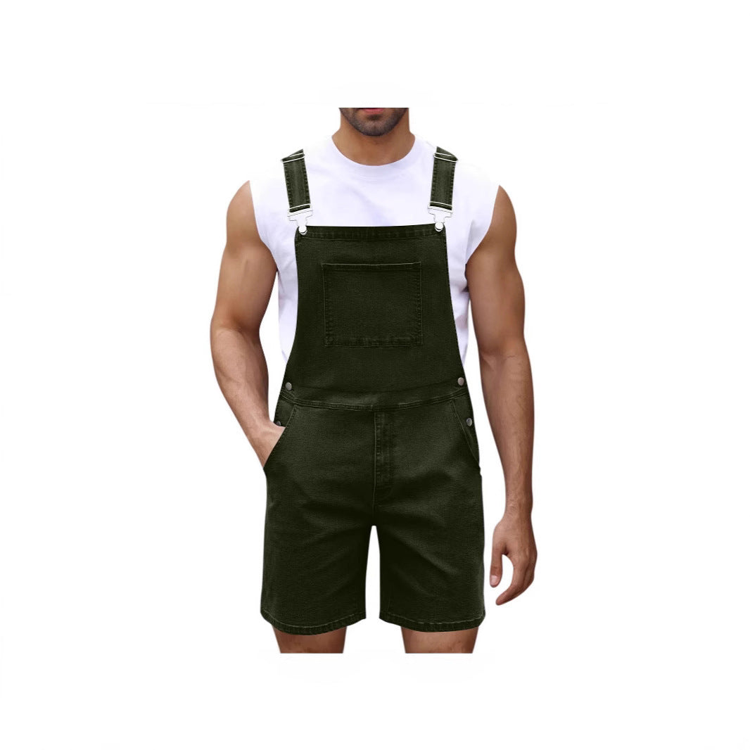 Light Luxury Denim Shorts Men's Denim Brace