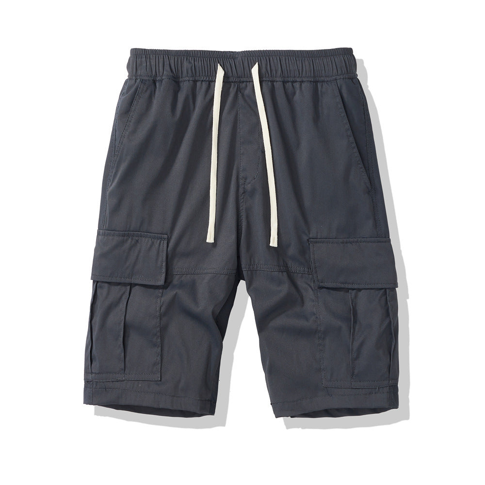 Men's Multi-pocket Loose Cropped Pants Outdoor Leisure