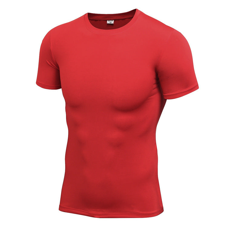 Men's Stretch Quick Drying Clothes Short-sleeved Shirt