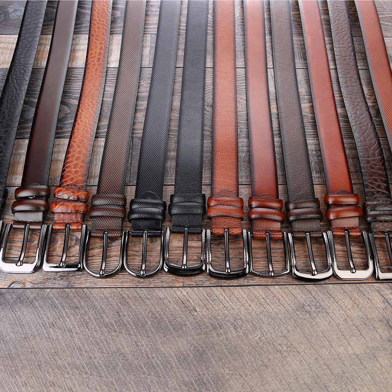 European And American Fashion Men's Business Belt 2018 New Creative Gifts Belt Laser Logo Factory Wholesale