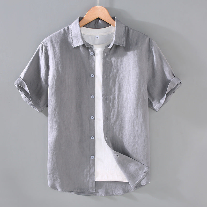Men's Youth Casual Short-sleeved Shirt
