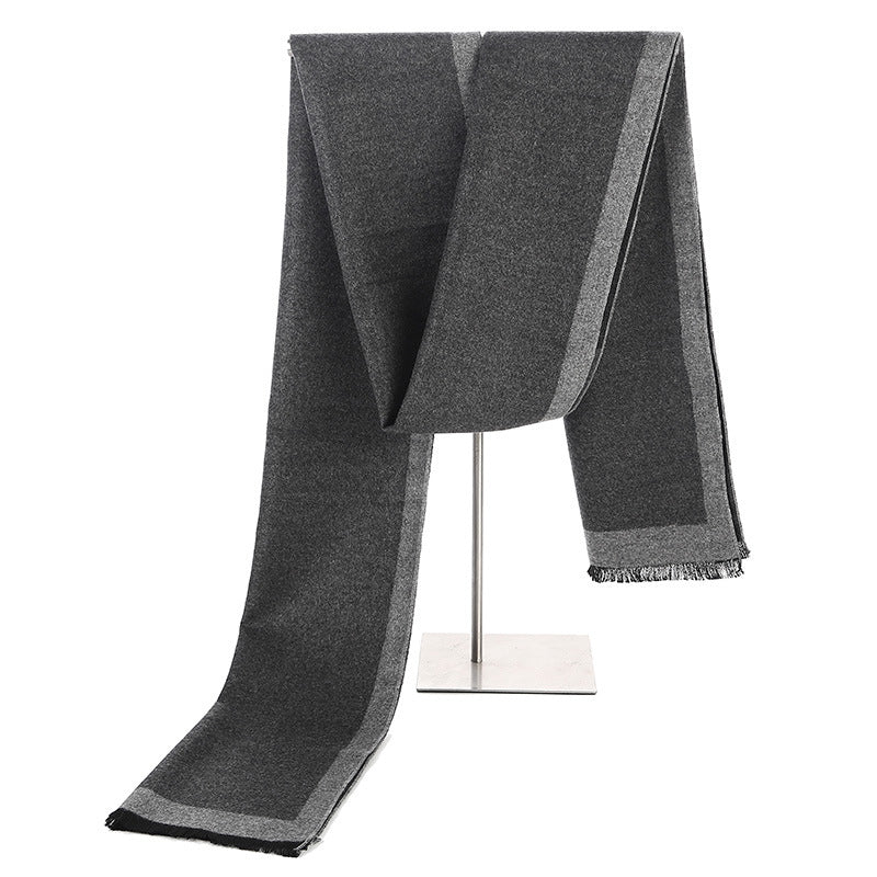 Artificial Silk Brushed Scarf Autumn And Winter Warm And Simple