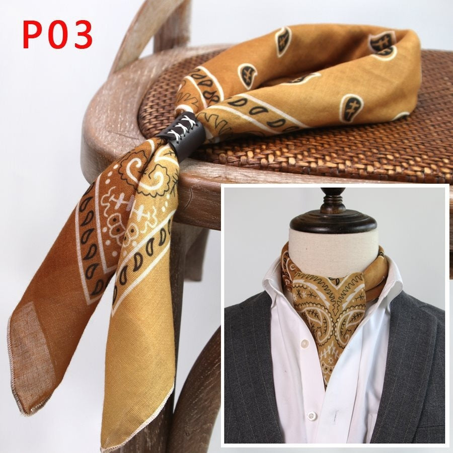 All-matching Men's Scarf Thin Youth Silk Scarf