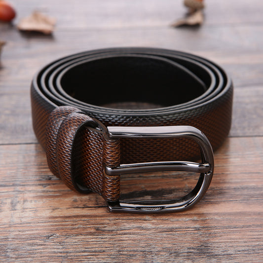 European And American Fashion Men's Business Belt 2018 New Creative Gifts Belt Laser Logo Factory Wholesale