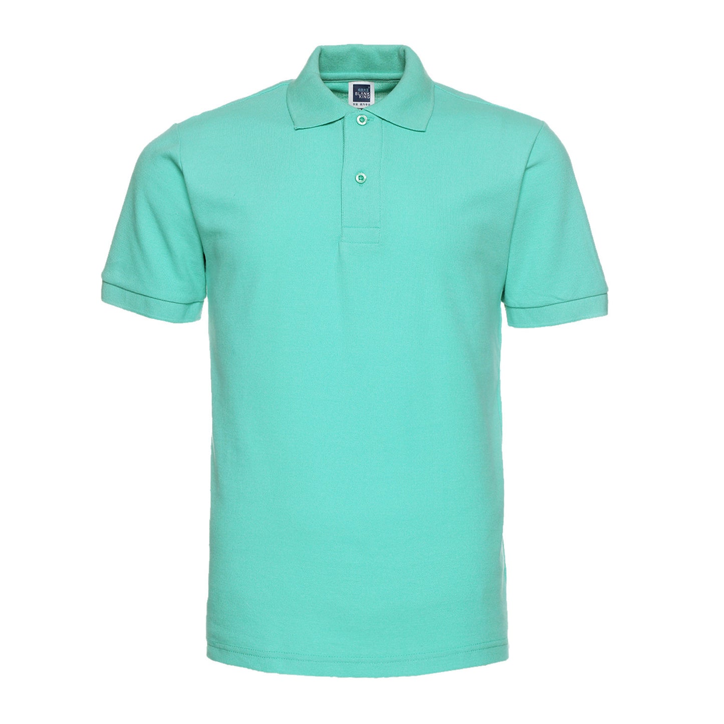 Solid Color Lapel Short Sleeve Polo Shirt Plus Size