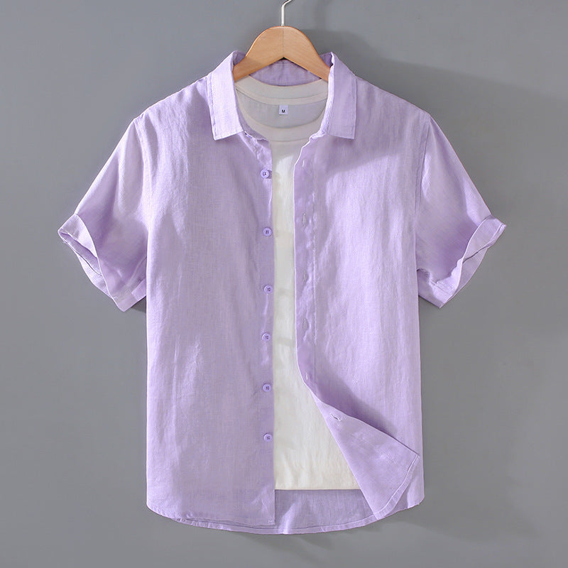 Men's Youth Casual Short-sleeved Shirt