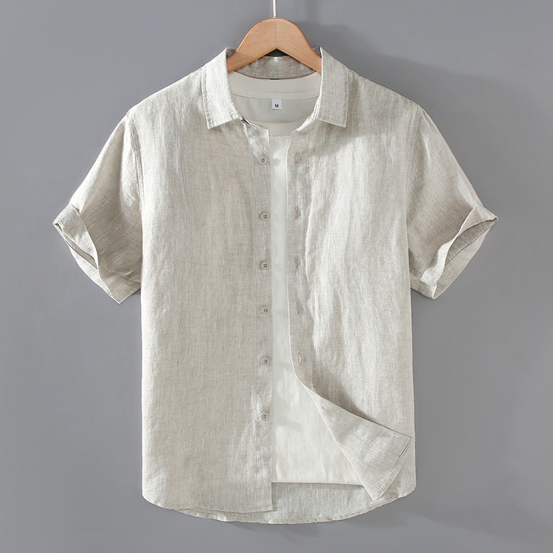 Men's Youth Casual Short-sleeved Shirt