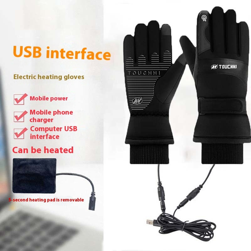 Outdoor Cycling Fleece Lined Warm Gloves