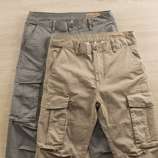 Simple Multi-pocket Men's Labor Protection Pants