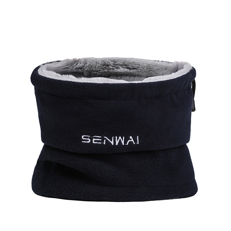 Outdoor Plush Bib Cold Proof And Warm Wool Hat Wind Proof And Fashionable