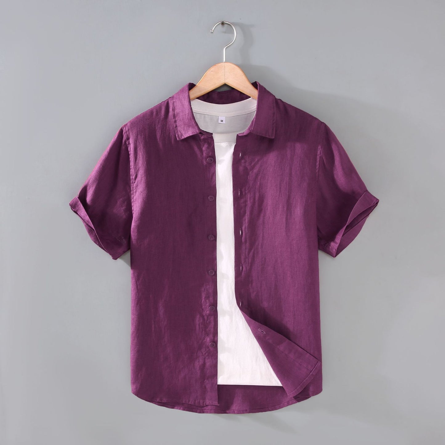 Men's Youth Casual Short-sleeved Shirt