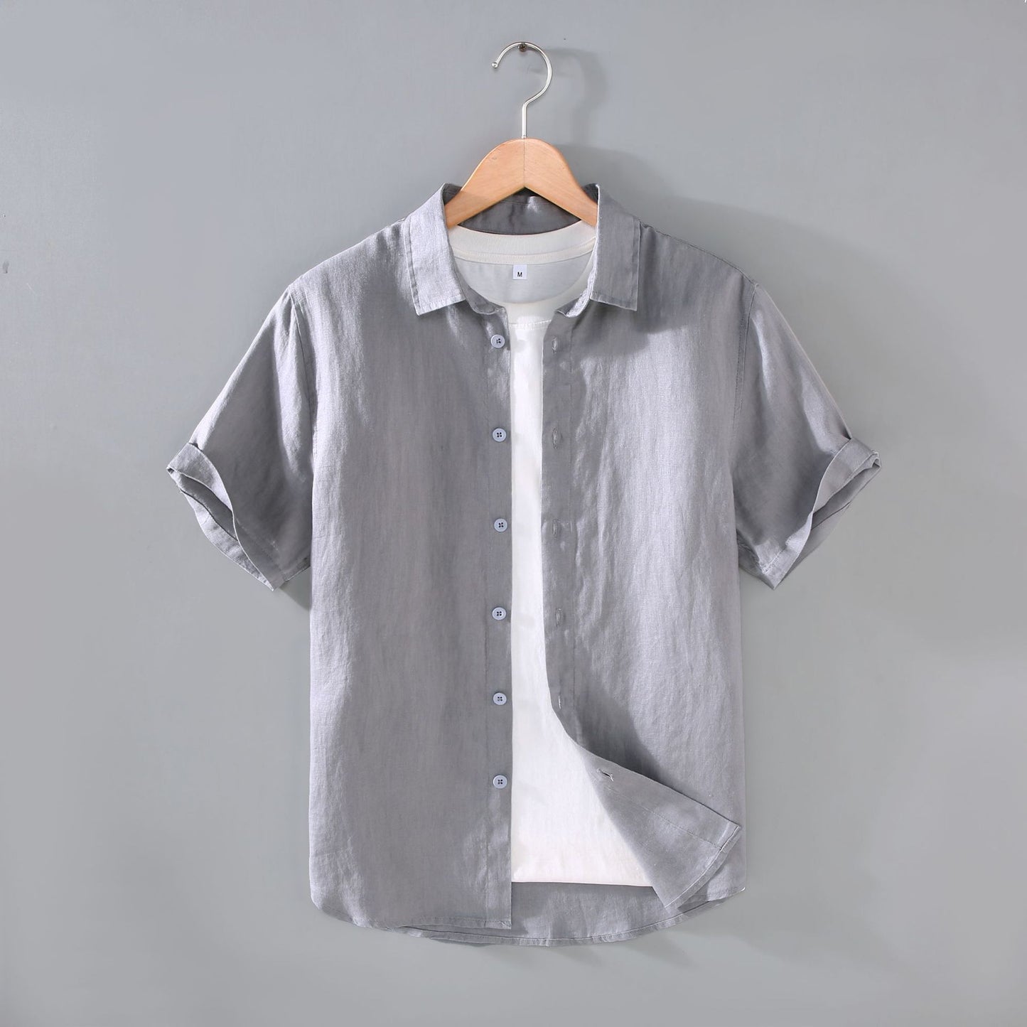 Men's Youth Casual Short-sleeved Shirt
