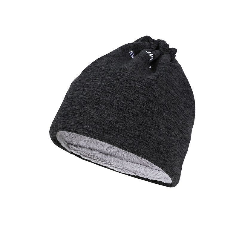 Outdoor Plush Bib Cold Proof And Warm Wool Hat Wind Proof And Fashionable