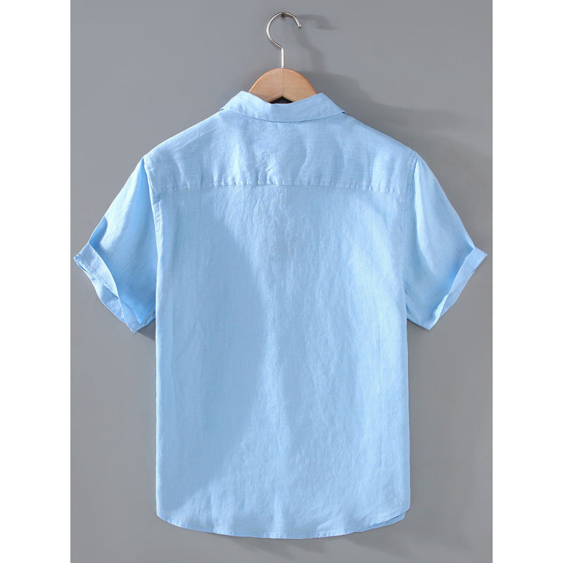 Men's Youth Casual Short-sleeved Shirt