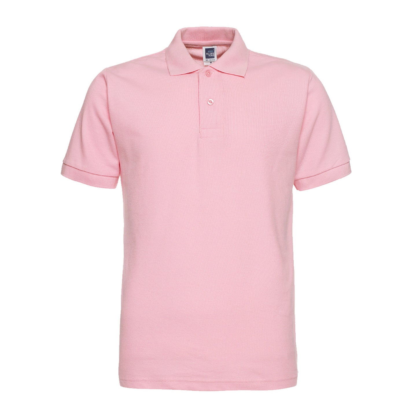 Solid Color Lapel Short Sleeve Polo Shirt Plus Size