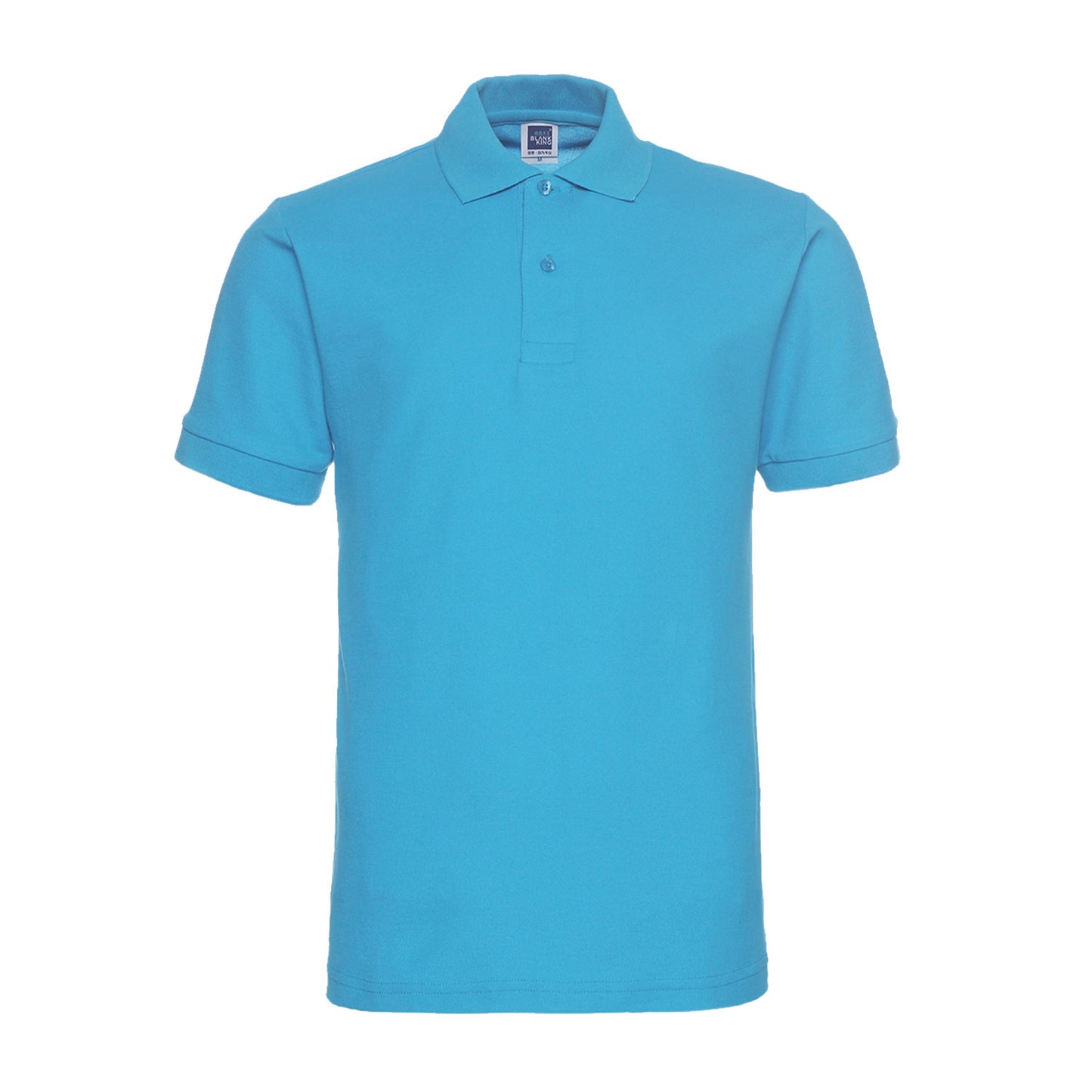 Solid Color Lapel Short Sleeve Polo Shirt Plus Size