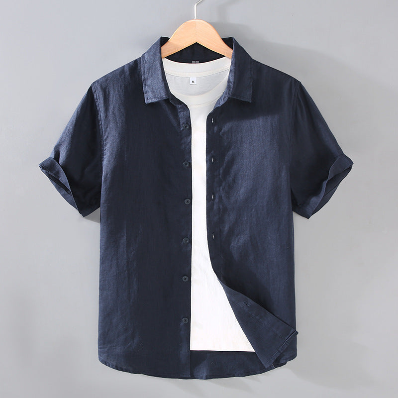 Men's Youth Casual Short-sleeved Shirt