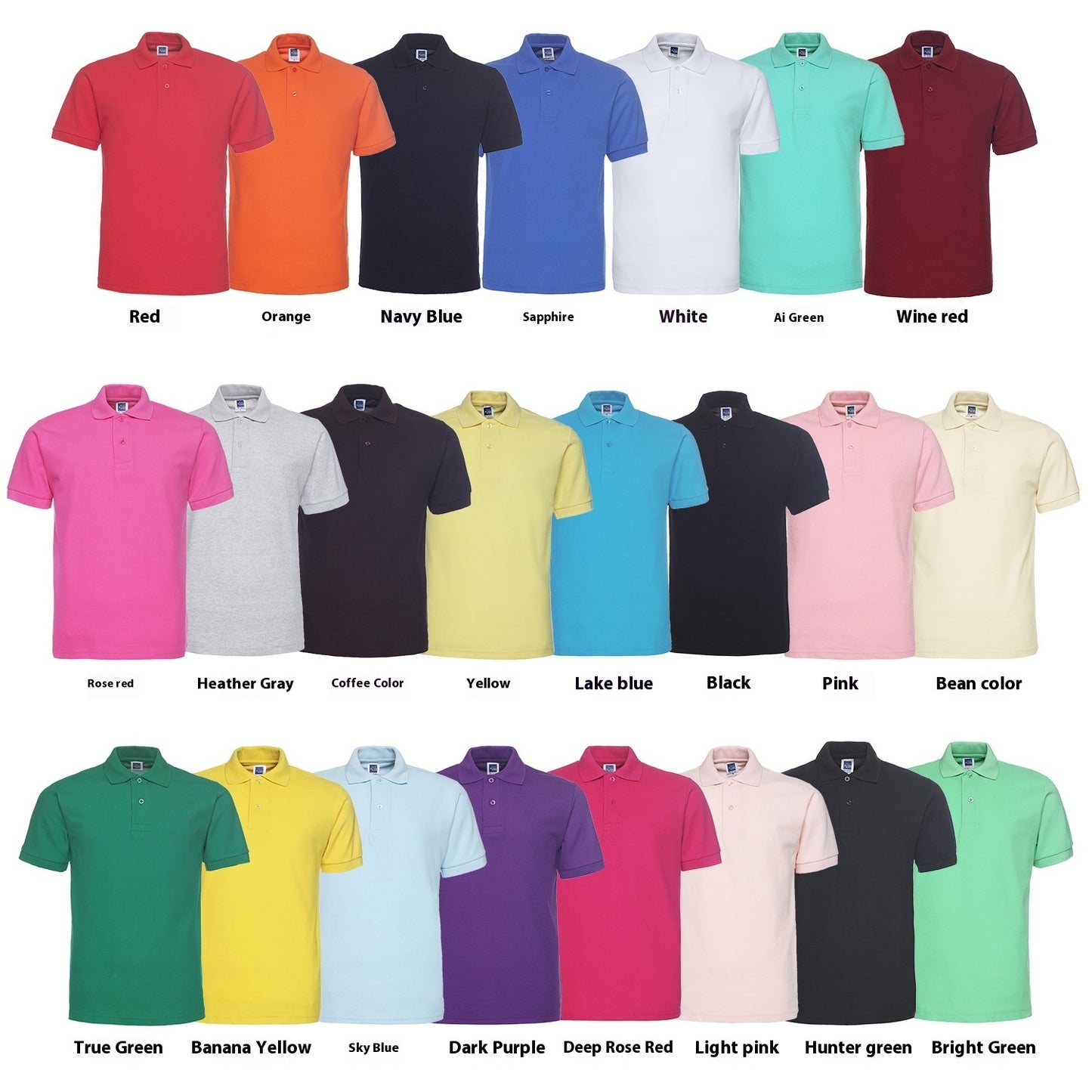 Solid Color Lapel Short Sleeve Polo Shirt Plus Size