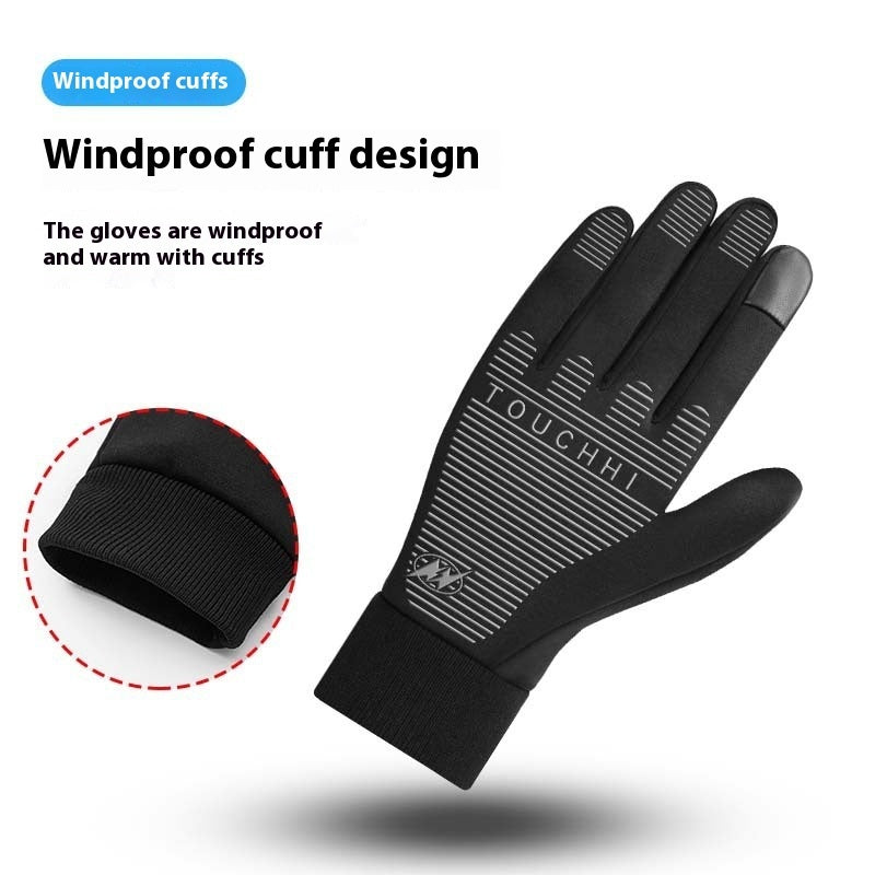 Outdoor Cycling Fleece Lined Warm Gloves