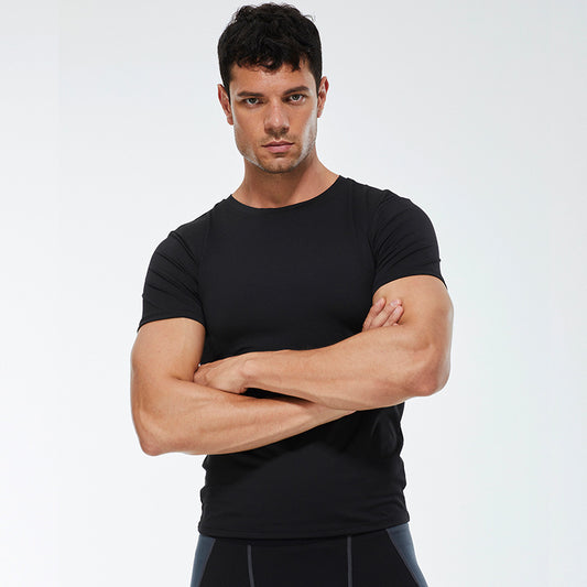 Men's Stretch Quick Drying Clothes Short-sleeved Shirt