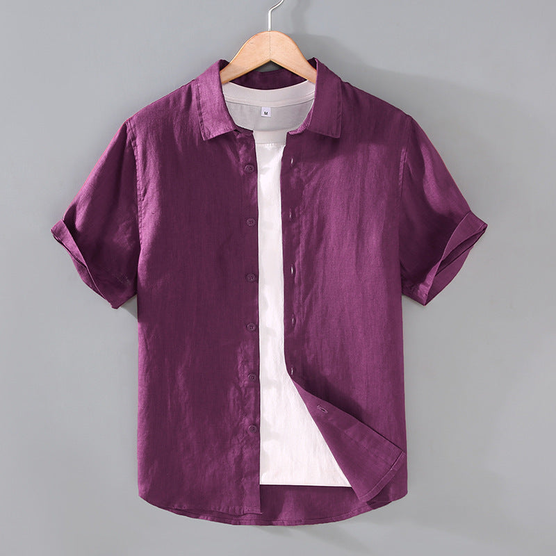 Men's Youth Casual Short-sleeved Shirt