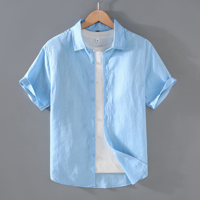 Men's Youth Casual Short-sleeved Shirt